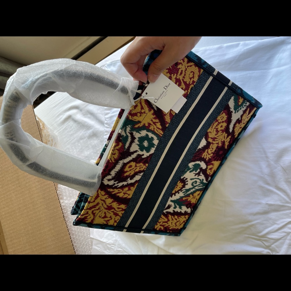 christian DIOR paisley small book tote multicolor - Picture 5 of 8